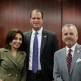 Chairman August Pfluger with U.S. Attorney for D.C. Jeanine Pirro and Congressman Mark Alford.