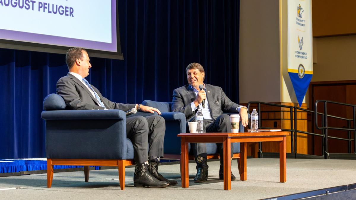 Chairman August Pfluger and House Budget Committee Chairman Jodey Arrington participated in a fireside chat detailing why the historic budget reconciliation bill House Republicans passed is a win for West Texas.